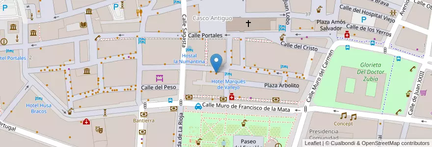 Mapa de ubicacion de Bar Moroy en إسبانيا, لا ريوخا, لا ريوخا, لوغرونيو.