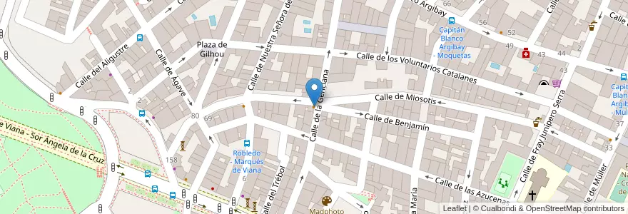 Mapa de ubicacion de Bar Muñoz en 스페인, Comunidad De Madrid, Comunidad De Madrid, Área Metropolitana De Madrid Y Corredor Del Henares, 마드리드.