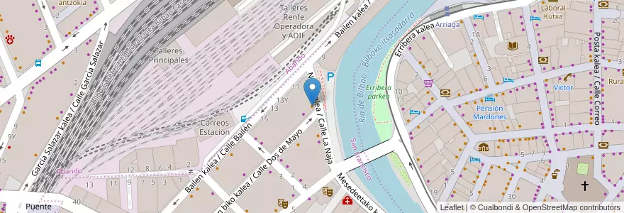 Mapa de ubicacion de Bar Nervión en Испания, Страна Басков, Bizkaia, Bilboaldea, Бильбао.