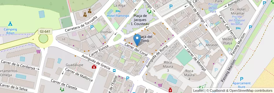 Mapa de ubicacion de Bar New Ambient en Sepanyol, Catalunya, Girona, Baix Empordà, Torroella De Montgrí.