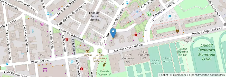 Mapa de ubicacion de Bar Nieto en Spagna, Comunidad De Madrid, Comunidad De Madrid, Área Metropolitana De Madrid Y Corredor Del Henares, Alcalá De Henares.