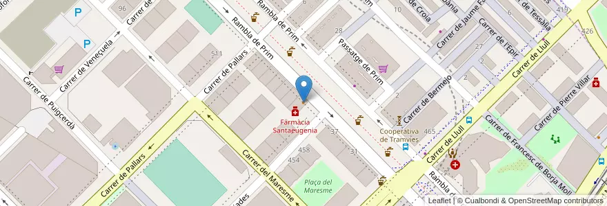 Mapa de ubicacion de Bar Nino en 西班牙, Catalunya, Barcelona, Barcelonès, Barcelona.