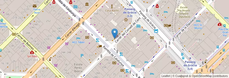 Mapa de ubicacion de Bar Nolla en إسبانيا, كتالونيا, برشلونة, بارسلونس, Barcelona.