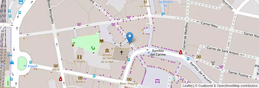 Mapa de ubicacion de Bar Nou Andaluz en Espanha, Catalunha, Barcelona, Osona, Vic.