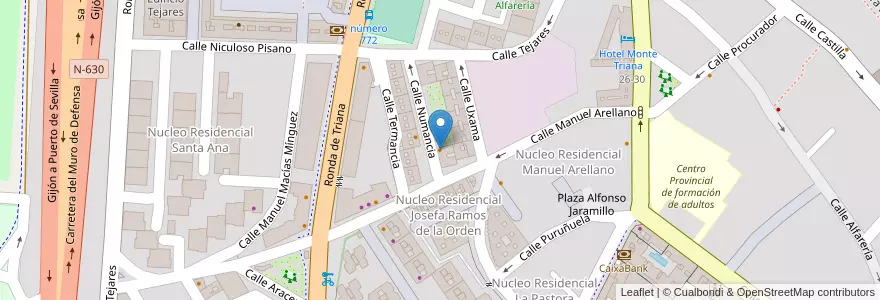 Mapa de ubicacion de Bar Numancia City en Spagna, Andalucía, Sevilla, Siviglia.