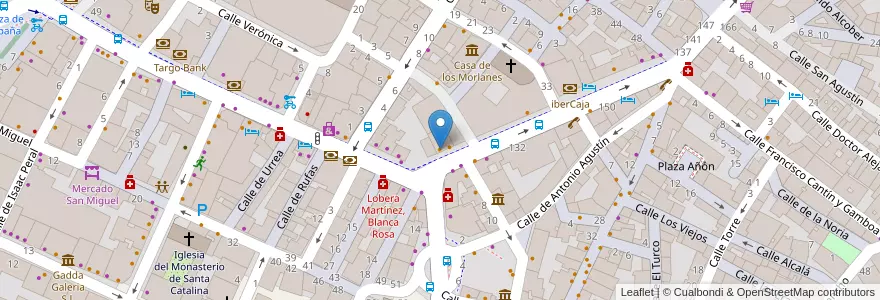 Mapa de ubicacion de Bar Olga en إسبانيا, أرغون, سرقسطة, Zaragoza, سرقسطة.