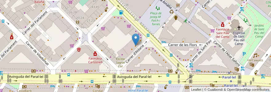 Mapa de ubicacion de Bar Olimpia en Espagne, Catalogne, Barcelone, Barcelonais, Barcelone.