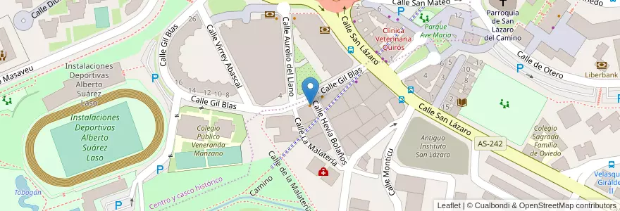 Mapa de ubicacion de Bar Oliva en اسپانیا, آستوریاس, آستوریاس, Oviedo.