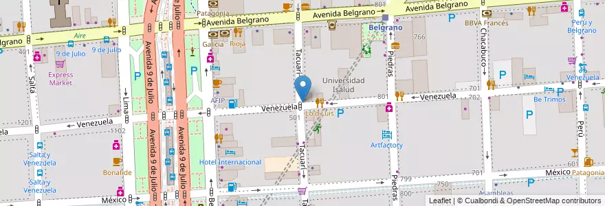 Mapa de ubicacion de Bar Osvaldo, Montserrat en Arjantin, Ciudad Autónoma De Buenos Aires, Comuna 1, Buenos Aires.