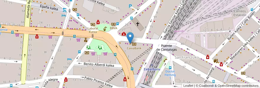 Mapa de ubicacion de Bar Otxote en 西班牙, 巴斯克, 比斯开, Bilboaldea, 毕尔巴鄂.