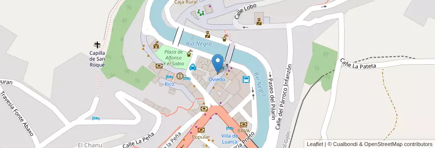 Mapa de ubicacion de Bar Oviedo en Sepanyol, Asturias, Asturias, Valdés.