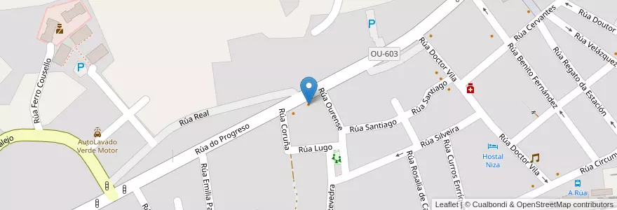 Mapa de ubicacion de Bar Paco en スペイン, ガリシア州, オウレンセ, Valdeorras, A Rúa.
