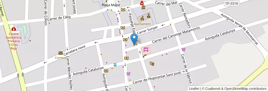 Mapa de ubicacion de Bar Paella en İspanya, Catalunya, Tarragona, Montsià, Alcanar.