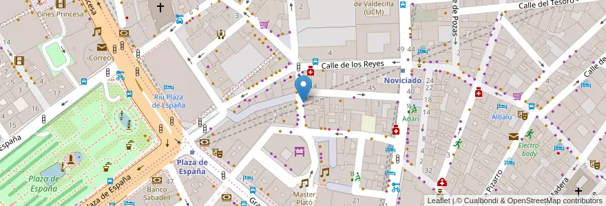 Mapa de ubicacion de Bar Paquito en Испания, Мадрид, Мадрид, Área Metropolitana De Madrid Y Corredor Del Henares, Мадрид.