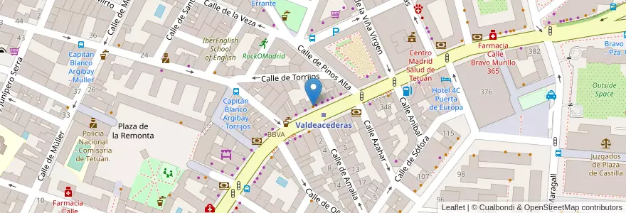 Mapa de ubicacion de Bar Pascual en Espanha, Comunidade De Madrid, Comunidade De Madrid, Área Metropolitana De Madrid Y Corredor Del Henares, Madrid.