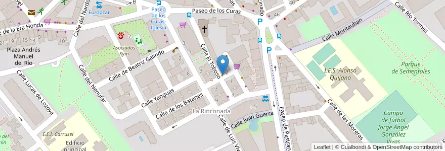 Mapa de ubicacion de Bar Pastrana en إسبانيا, منطقة مدريد, منطقة مدريد, Área Metropolitana De Madrid Y Corredor Del Henares, القلعة الحجارة.