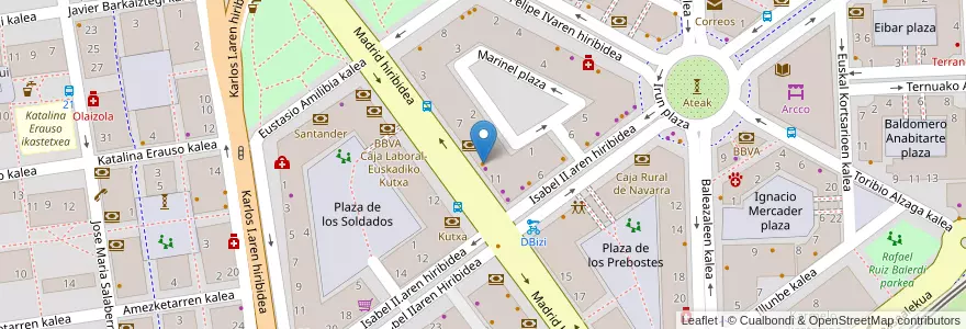 Mapa de ubicacion de Bar Patxi en Sepanyol, Negara Basque, Gipuzkoa, Donostialdea, Donostia/San Sebastián.
