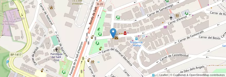 Mapa de ubicacion de Bar Plaza en スペイン, カタルーニャ州, Barcelona, バルサルネス, Barcelona.