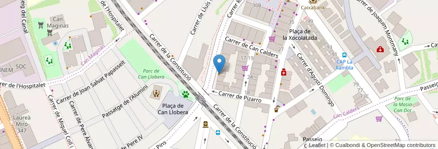 Mapa de ubicacion de Bar Plaza mayor en Spain, Catalonia, Barcelona, Baix Llobregat, Sant Feliu De Llobregat.