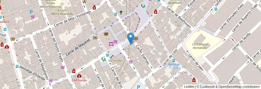 Mapa de ubicacion de Bar Plaza Reloj en Испания, Каталония, Барселона, Барселонес, Бадалона.