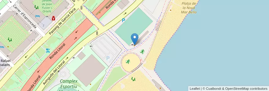 Mapa de ubicacion de Bar Q en Испания, Барселона.