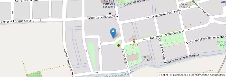 Mapa de ubicacion de Bar Ravalet en スペイン, バレンシア州, València / Valencia, L'Horta Nord, Moncada.