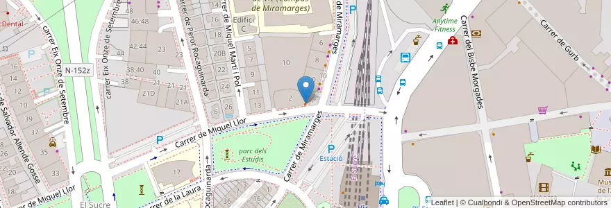 Mapa de ubicacion de Bar-Restaurant Fitness Vic en Espanha, Catalunha, Barcelona, Osona, Vic.
