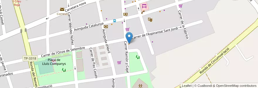 Mapa de ubicacion de Bar - Restaurant Pepet en Spain, Catalonia, Tarragona, Montsià, Alcanar.