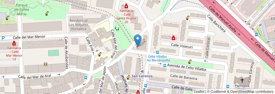 Mapa de ubicacion de Bar Restaurante A Todas Horas en إسبانيا, منطقة مدريد, منطقة مدريد, Área Metropolitana De Madrid Y Corredor Del Henares, مدريد.