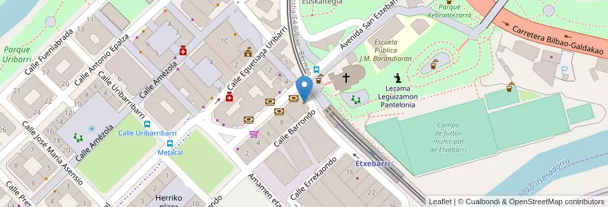 Mapa de ubicacion de Bar Restaurante Beliforanos en Spanien, Autonome Gemeinschaft Baskenland, Bizkaia, Bilboaldea.