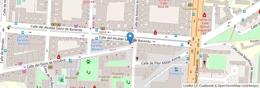 Mapa de ubicacion de Bar Restaurante El Paleto en 스페인, Comunidad De Madrid, Comunidad De Madrid, Área Metropolitana De Madrid Y Corredor Del Henares, 마드리드.