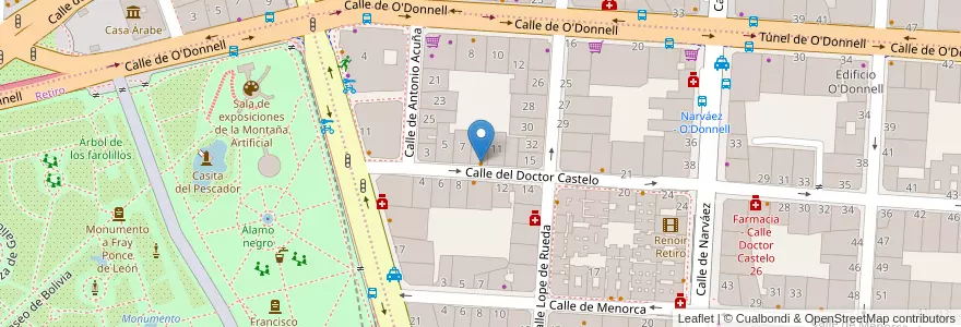 Mapa de ubicacion de Bar Restaurante Emaus en España, Comunidad De Madrid, Comunidad De Madrid, Área Metropolitana De Madrid Y Corredor Del Henares, Madrid.