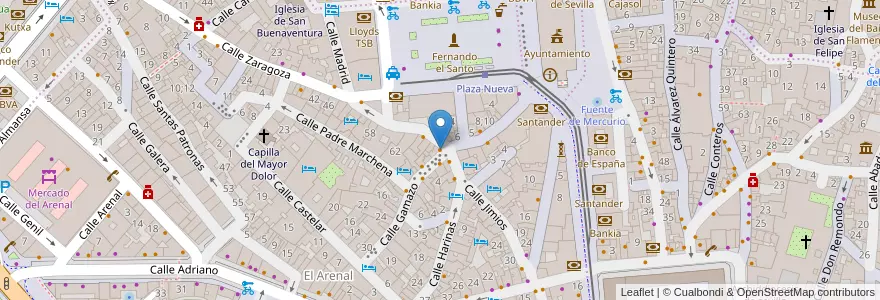 Mapa de ubicacion de Bar Restaurante Enrique Becerra en España, Andalucía, Sevilla, Sevilla.