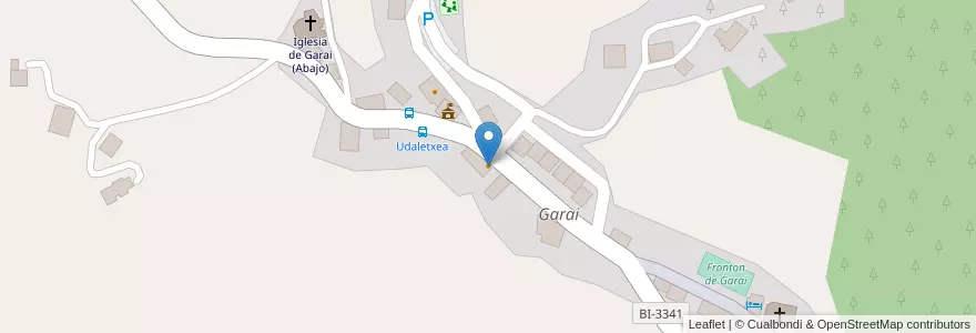 Mapa de ubicacion de Bar-Restaurante Garai en 스페인, Euskadi, Bizkaia, Durangaldea, Garai.