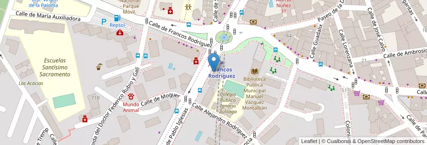 Mapa de ubicacion de Bar Restaurante La Dehesa en Sepanyol, Comunidad De Madrid, Comunidad De Madrid, Área Metropolitana De Madrid Y Corredor Del Henares, Madrid.