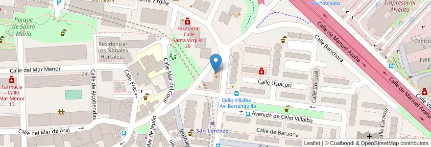Mapa de ubicacion de Bar Restaurante La Estación en Espanha, Comunidade De Madrid, Comunidade De Madrid, Área Metropolitana De Madrid Y Corredor Del Henares, Madrid.