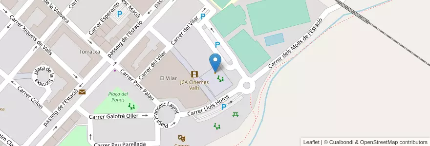 Mapa de ubicacion de Bar Restaurante LUGA en Spanje, Catalonië, Tarragona, Alt Camp, Valls.