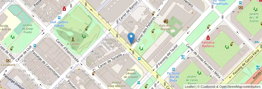 Mapa de ubicacion de Bar Restaurante Olimpiada 92 en Испания, Каталония, Барселона, Барселонес, Барселона.