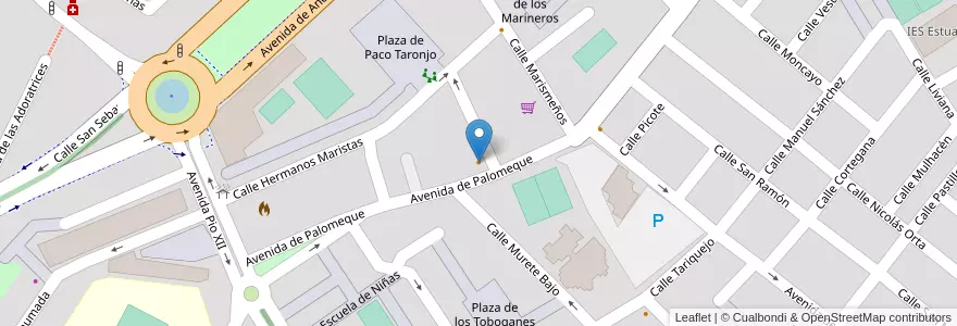 Mapa de ubicacion de Bar Restaurante Palomeque en España, Andalucía, Huelva, Comarca Metropolitana De Huelva, Huelva.