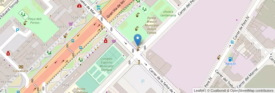 Mapa de ubicacion de Bar Restaurante Perú en Spanien, Katalonien, Barcelona, Barcelonès, Barcelona.