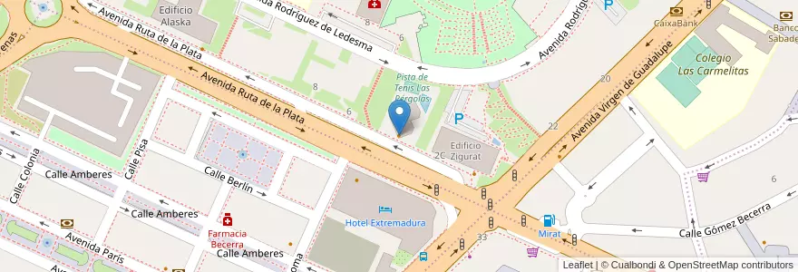 Mapa de ubicacion de Bar-Restaurante "Rafa" en إسبانيا, إكستريمادورا, قصرش, قصرش, قصرش.