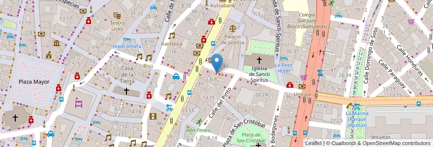 Mapa de ubicacion de Bar Restaurante Taqui en Spain, Castile And León, Salamanca, Campo De Salamanca, Salamanca.