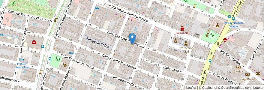 Mapa de ubicacion de Bar-Restaurante Zatara en スペイン, マドリード州, Comunidad De Madrid, Las Vegas, San Martín De La Vega.