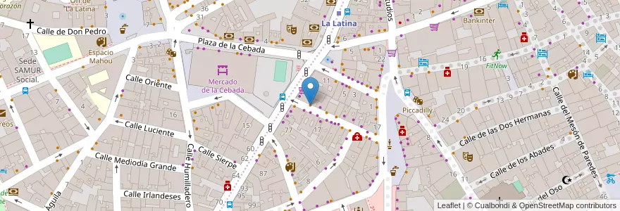 Mapa de ubicacion de Bar Retro en Испания, Мадрид, Мадрид, Área Metropolitana De Madrid Y Corredor Del Henares, Мадрид.