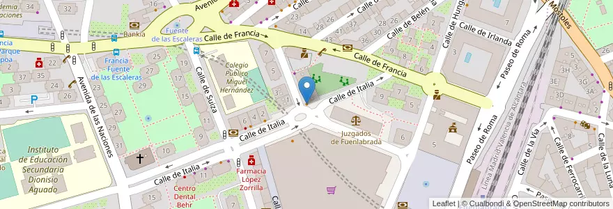 Mapa de ubicacion de Bar Rey en Spain, Community Of Madrid, Community Of Madrid, Área Metropolitana De Madrid Y Corredor Del Henares, Fuenlabrada.