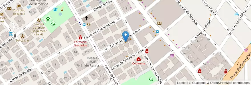Mapa de ubicacion de Bar Ribalda en Spagna, Catalunya, Barcelona, Barcelonès, Barcelona.