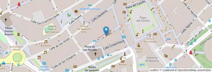 Mapa de ubicacion de Bar Rio en Испания, Наварра, Наварра, Памплона.