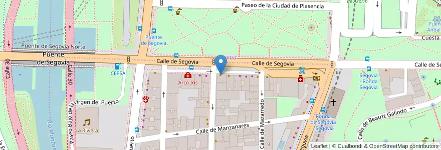 Mapa de ubicacion de Bar Río en إسبانيا, منطقة مدريد, منطقة مدريد, Área Metropolitana De Madrid Y Corredor Del Henares, مدريد.