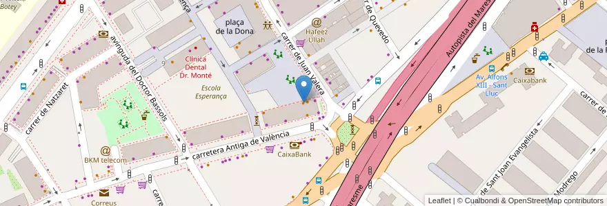 Mapa de ubicacion de Bar Rocío Los Cazadores en España, Catalunya, Barcelona, Barcelonès, Badalona.
