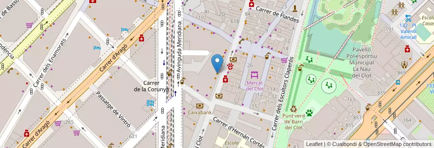 Mapa de ubicacion de Bar Rovira en Испания, Каталония, Барселона, Барселонес, Барселона.